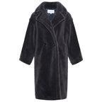 Dark gray coat on a white background